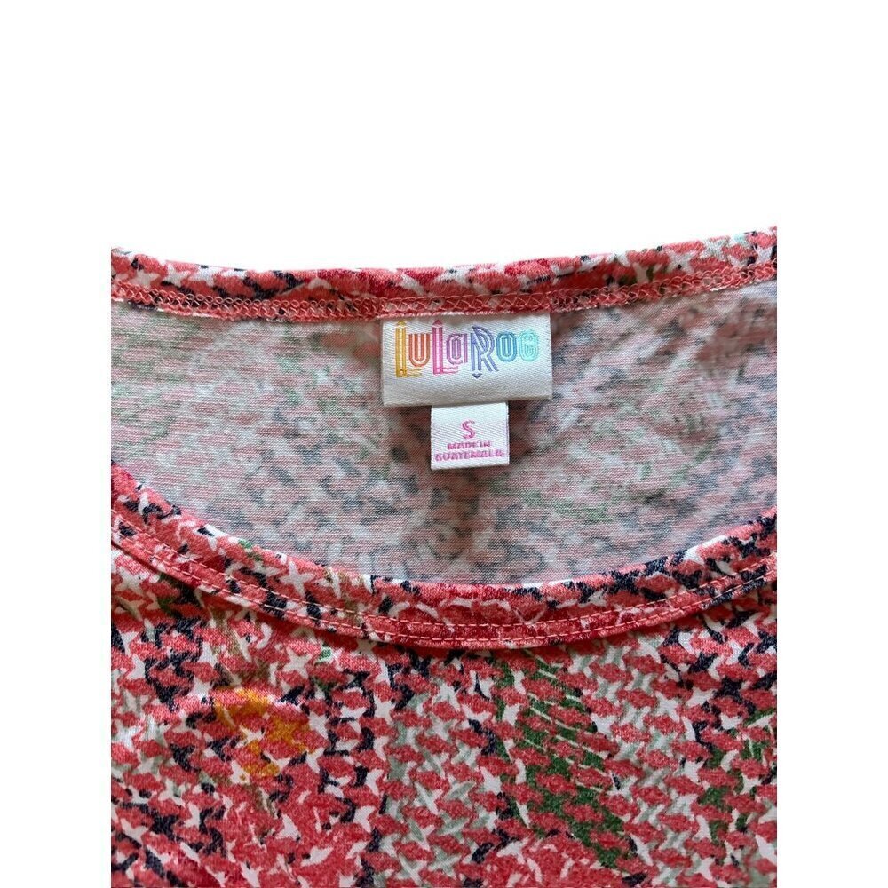 LuLaRoe Julia Women's Multi Pink Pattern Dress - Picture 7 of 7